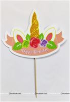Unicorn Theme Cake topper 