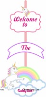 Unicorn Entrance Door Dangler