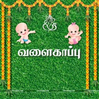 Backdrop - Valaikappu | Seemantham | Bangle ceremony Decor