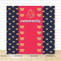 Backdrop - Valaikappu | Seemantham | Bangle ceremony Decor