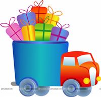 Truck with goodies poster