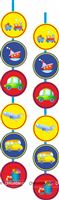 Vehicle theme party danglers