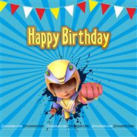 Vir The Robot Boy Backdrop Blue