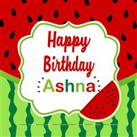 Watermelon Birthday Backdrop