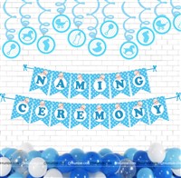 Baby Boy naming  Ceremony Swirls Kit ( Pack of 51 pcs)