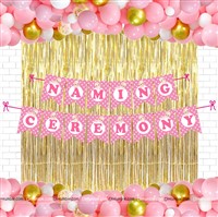 Baby Girl Naming Ceremony Foil Kit ( Pack of 42 pcs)