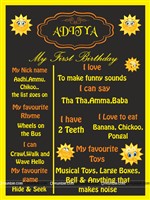 Chalkboard posters - You are my Sunshine theme birthday party supplies